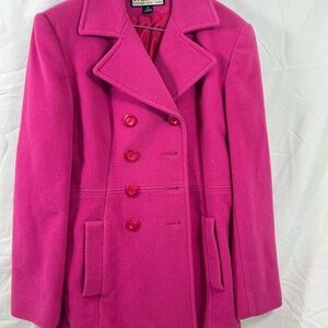 MDP  Designs New York  wool pant coat size small, pink